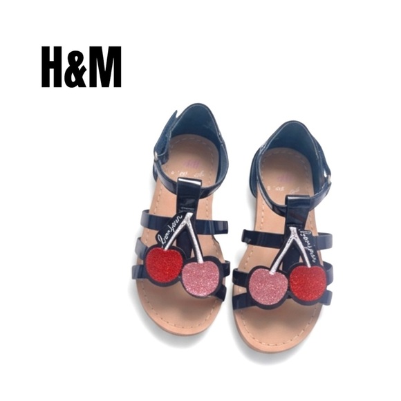 H&M Shimmery Cherry Sandals - Picture 1 of 9